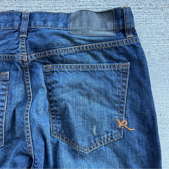 ROCAWEAR Y2K Classic Fit Men’s Loose Jeans 34/34 Vintage Denim Ecko Unltd Hiphop - Picture 2 of 6